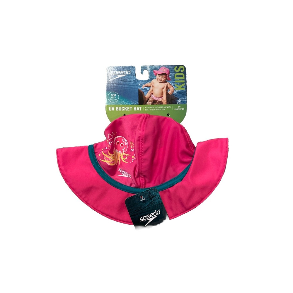 Speedo Pink Kids UV Bucket Hat Size S/M 6-12  Months‎